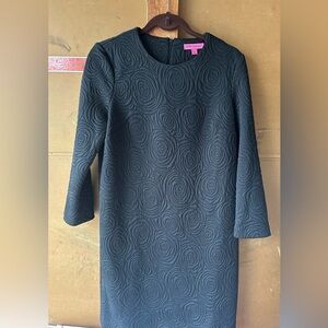 Elegant Black Textured Dress